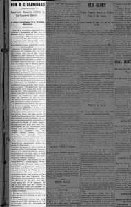 Weekly Journal March 11, 1897. Hon. n. C. Blanchard appointed to Supreme Court.  In riot